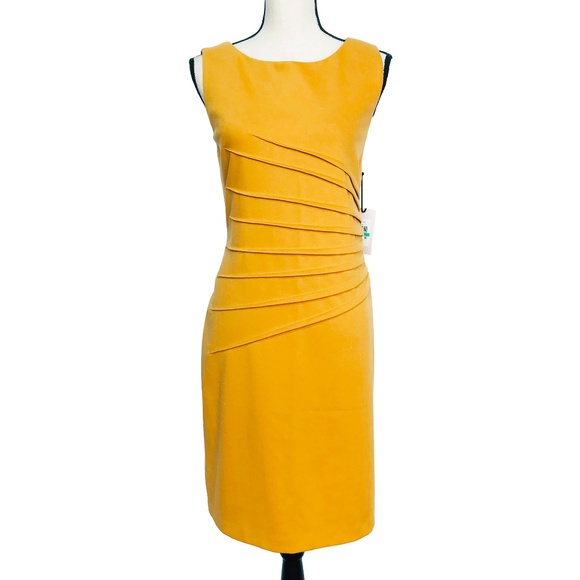 Ivanka Trump Dresses & Skirts - Ivanka Trump Mustard Sleeveless Dress